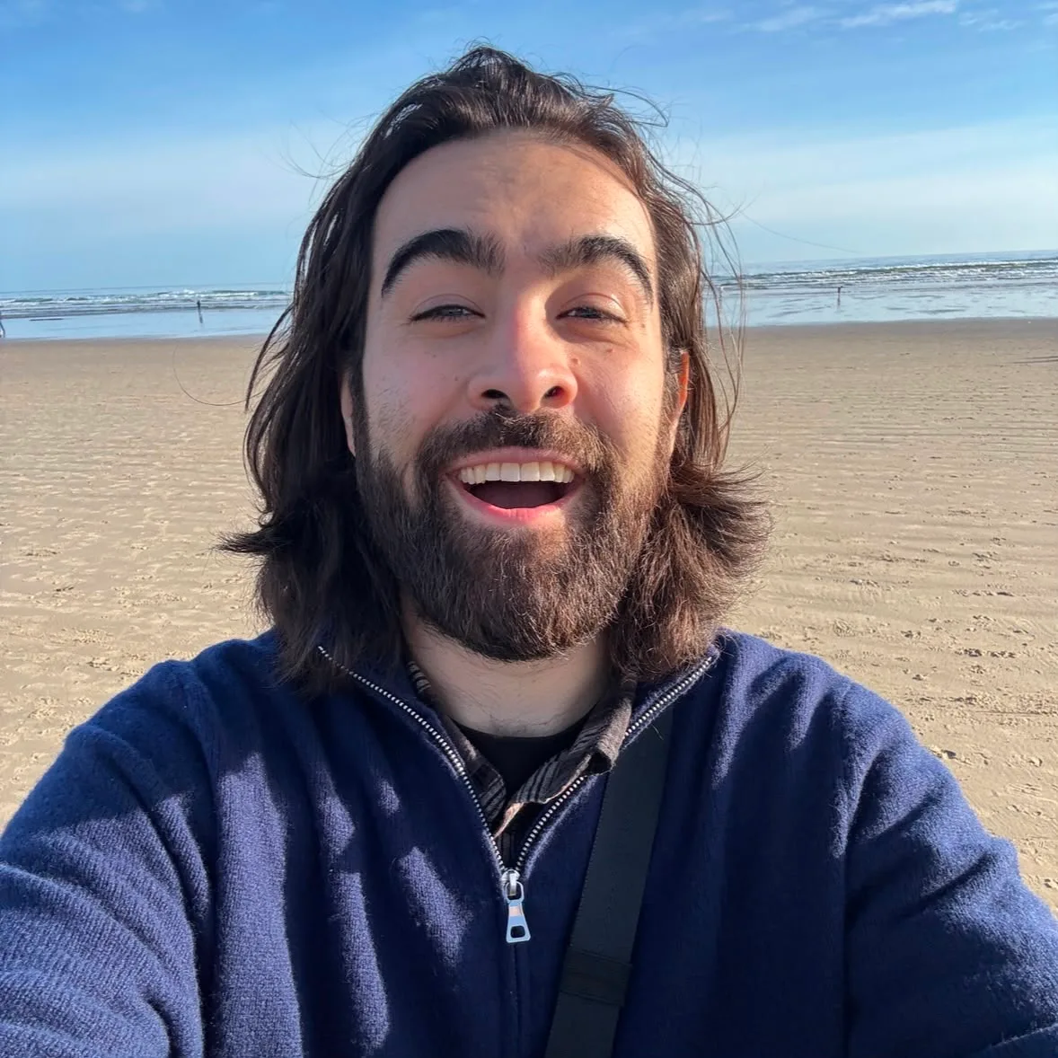 Creator Russl Valentin filming outdoors